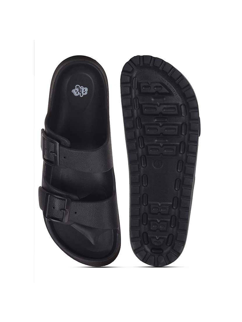 men black slip on slider - 22502709 -  Standard Image - 5