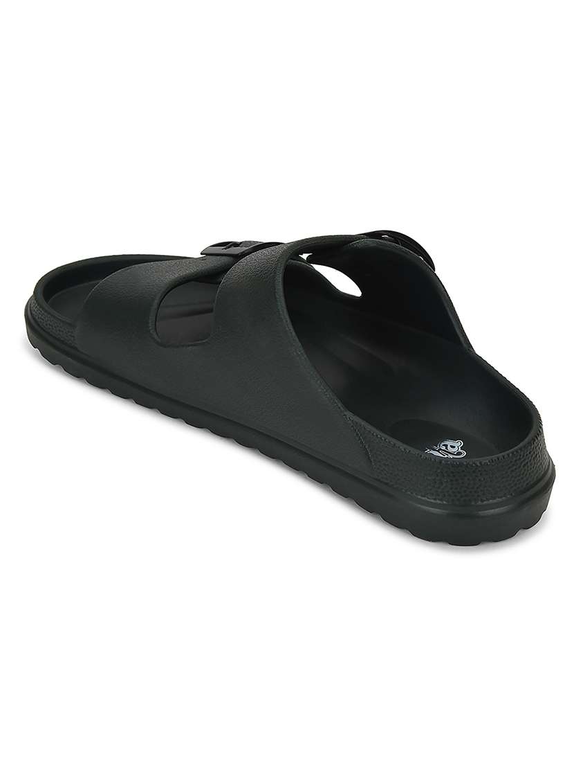 men olive slip on slider - 22502710 -  Standard Image - 3