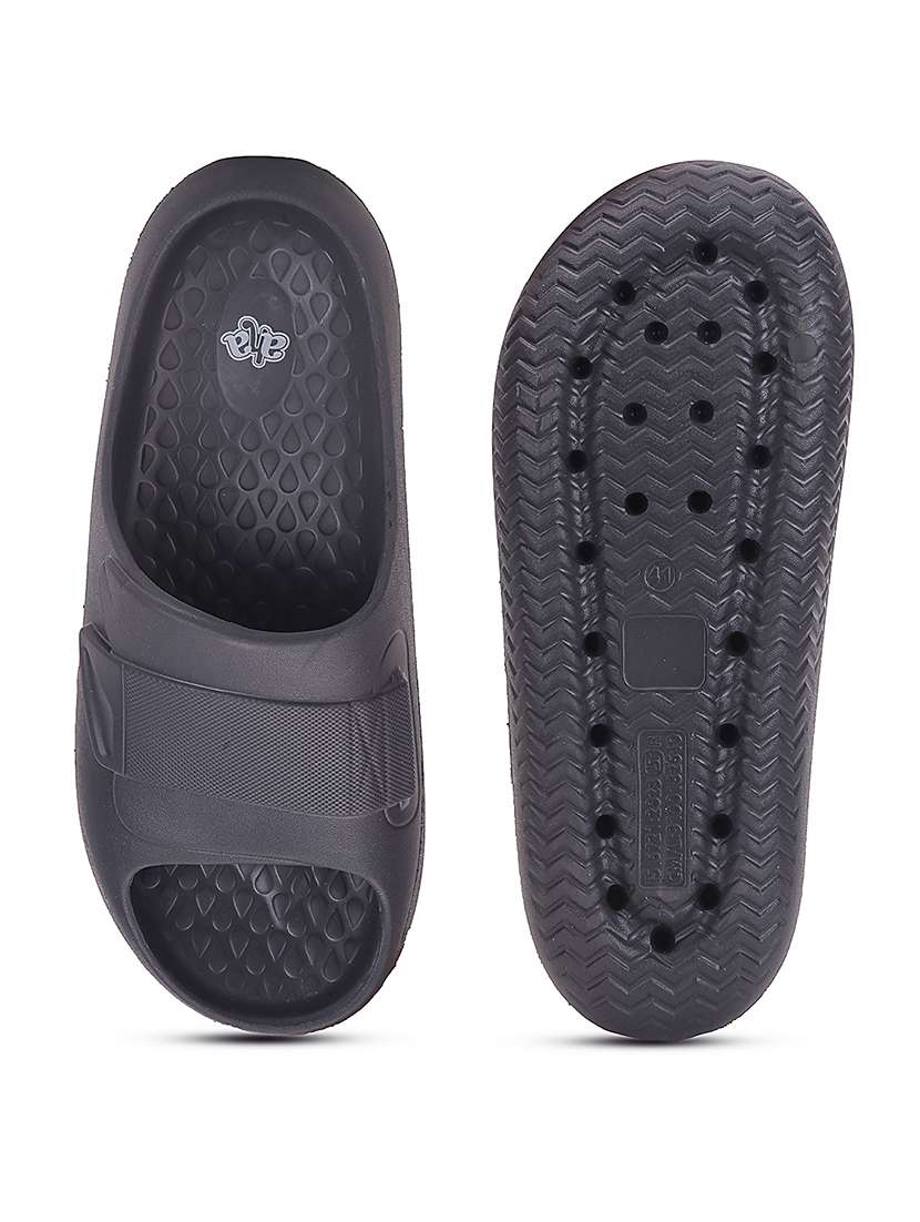 men grey slip on slider - 22502711 -  Standard Image - 5