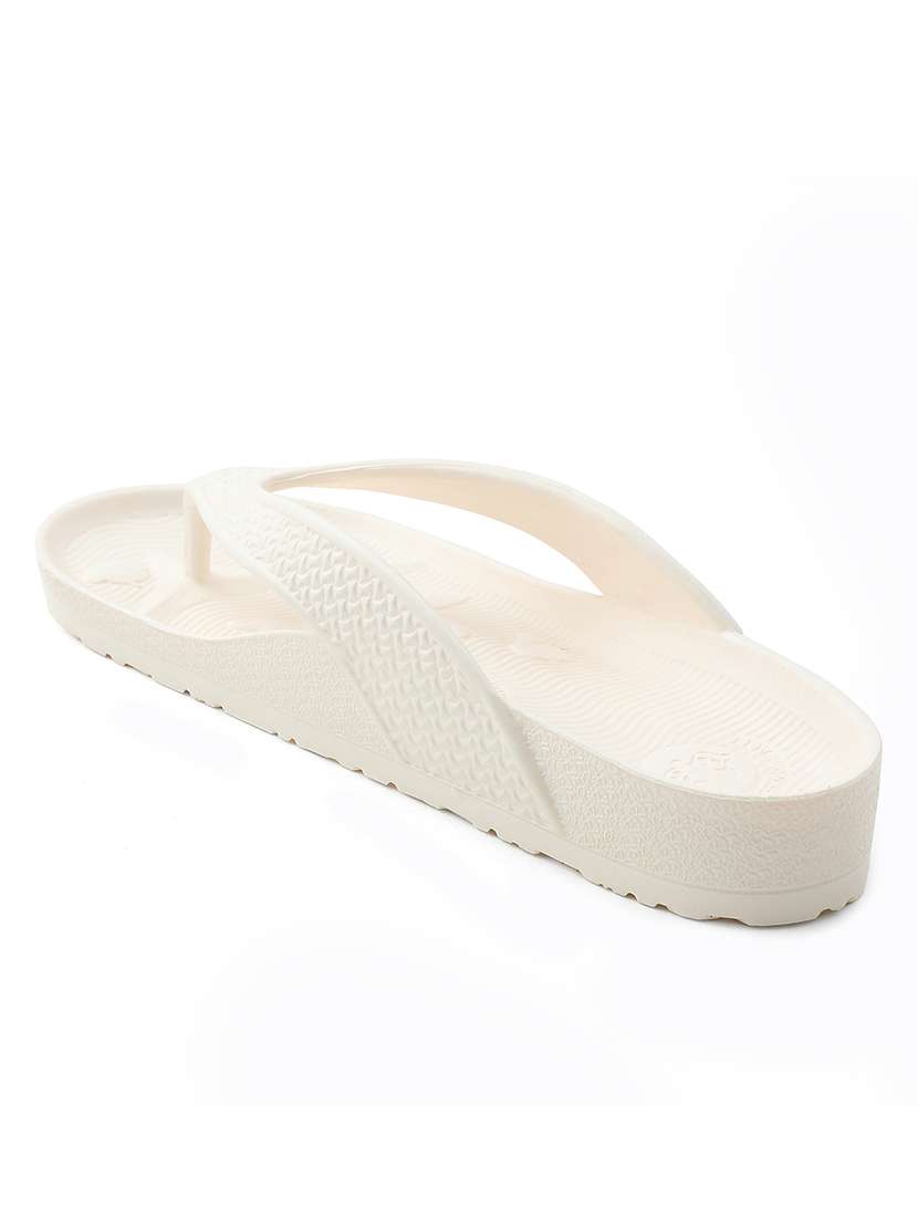 men cream toe separator slipper - 22502715 -  Standard Image - 3
