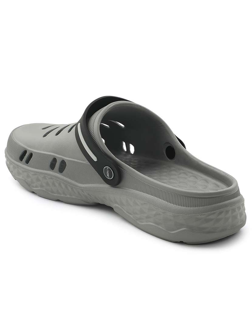 men grey slip on clog - 22502720 -  Standard Image - 3