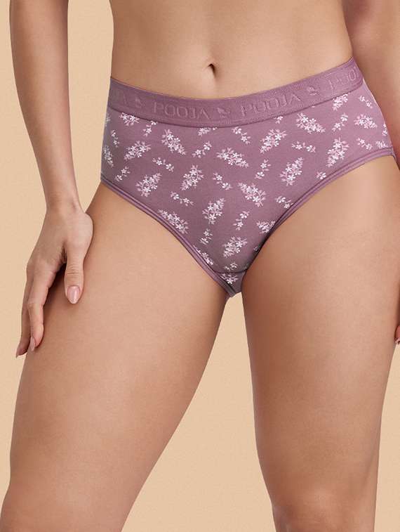 women floral printed hipster panty