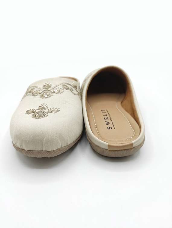 women embroidered slip on mules - 22502778 -  Standard Image - 3