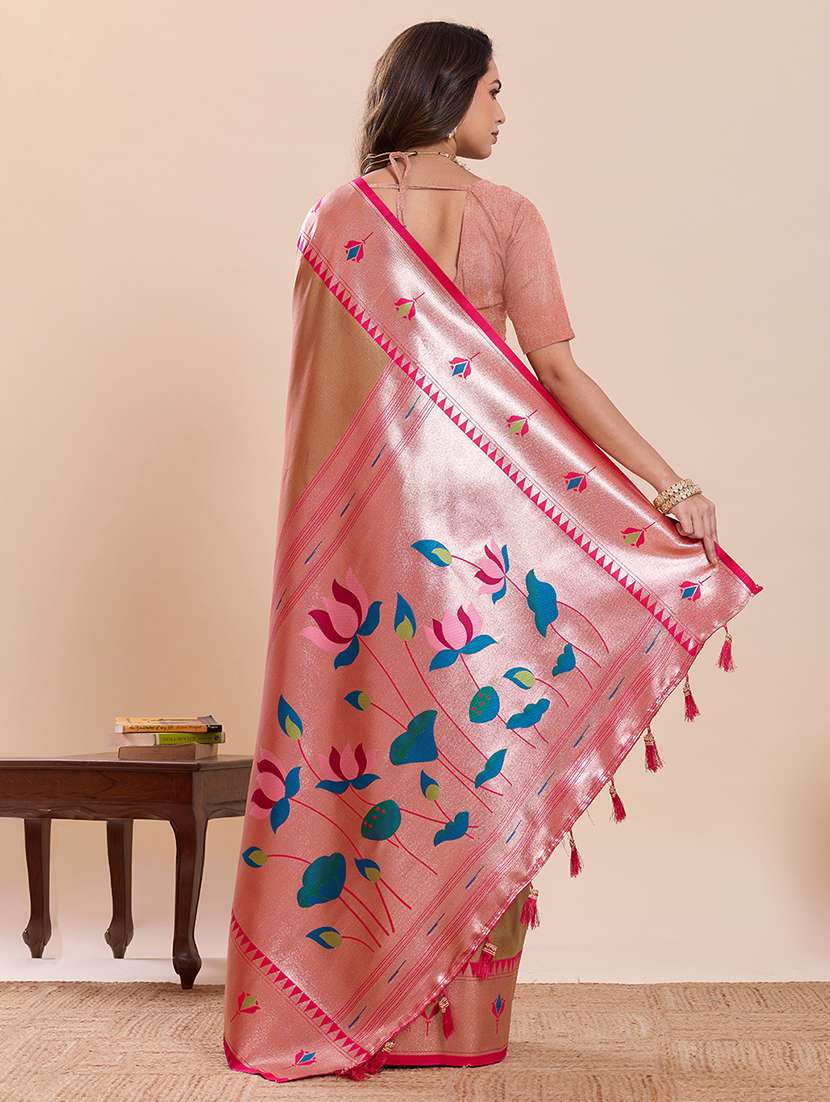women self design paithani saree with blouse - 22503298 -  Standard Image - 3