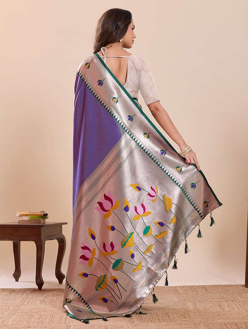women self design paithani saree with blouse - 22503300 -  Standard Image - 3