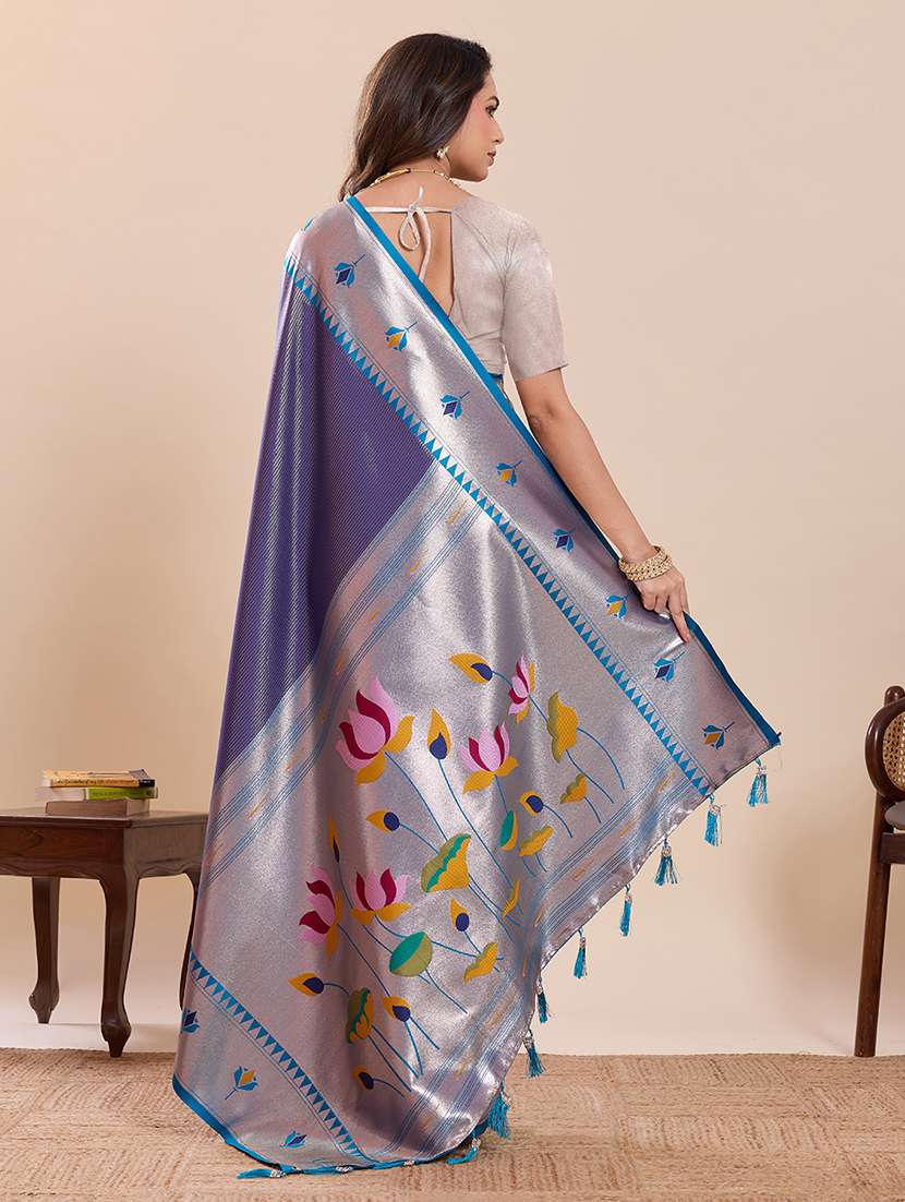 women self design paithani saree with blouse - 22503303 -  Standard Image - 3