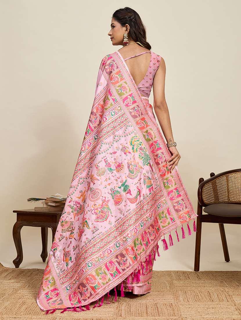 women self design bordered saree with blouse - 22503307 -  Standard Image - 3