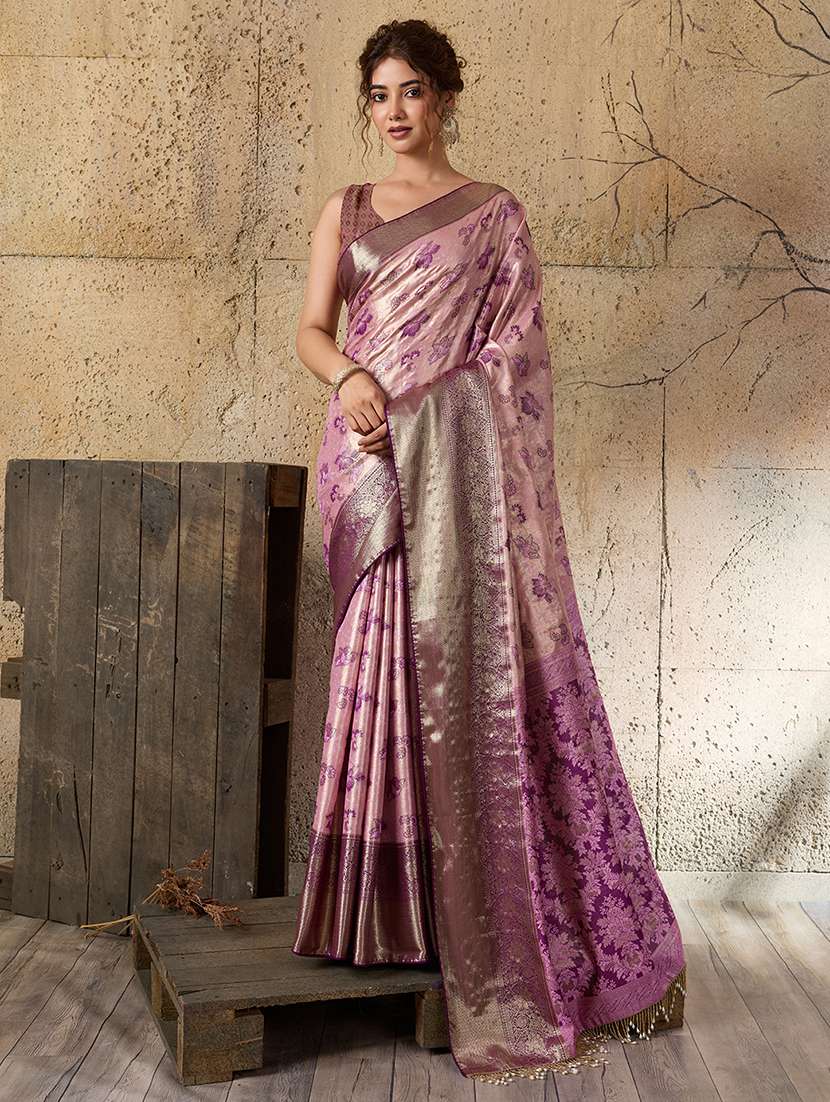 women self design kanjivaram saree with blouse