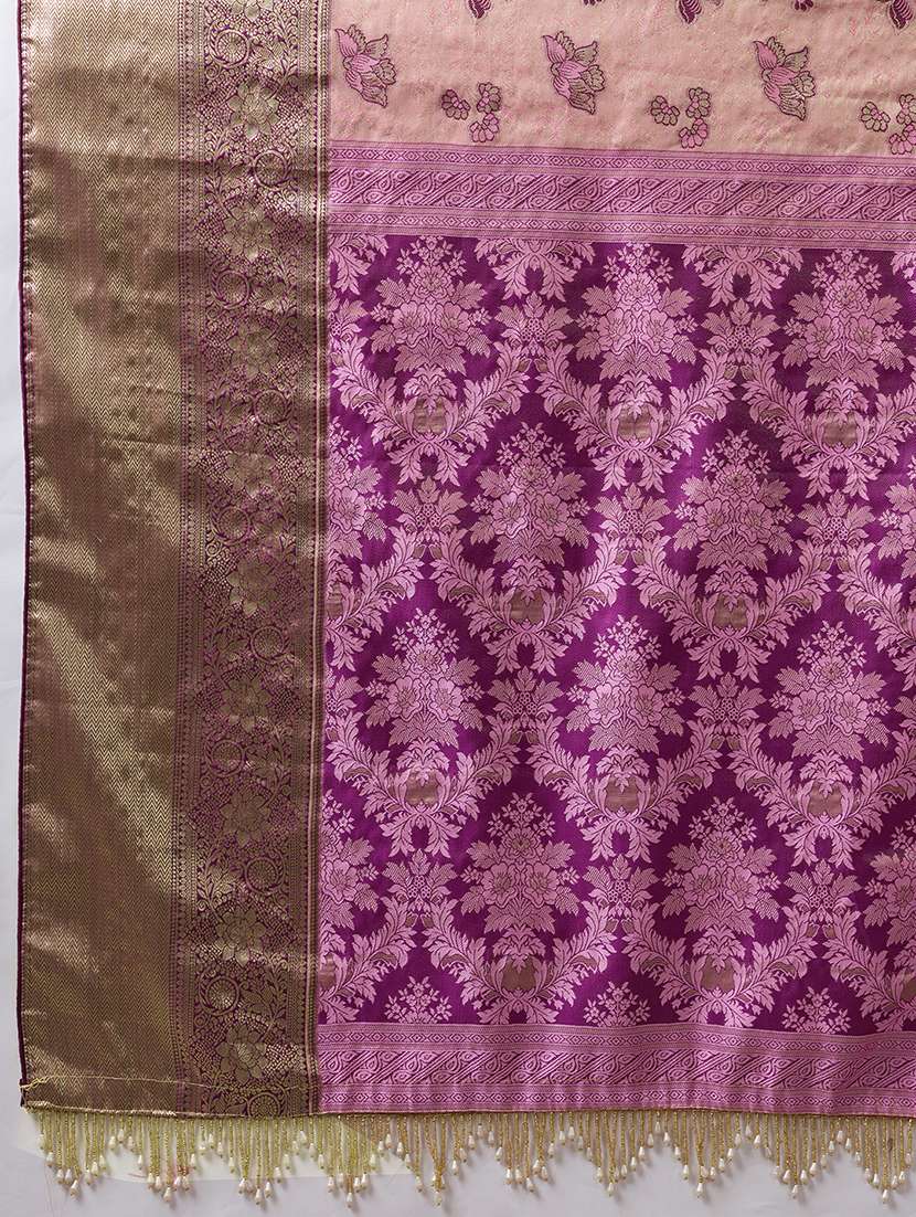 Women Self Design Kanjivaram Saree With Blouse - 22503312 -  Standard Image - 5