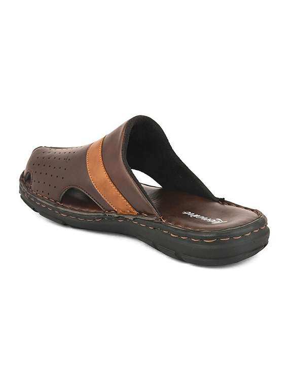 men brown slip on mule - 22503368 -  Standard Image - 3
