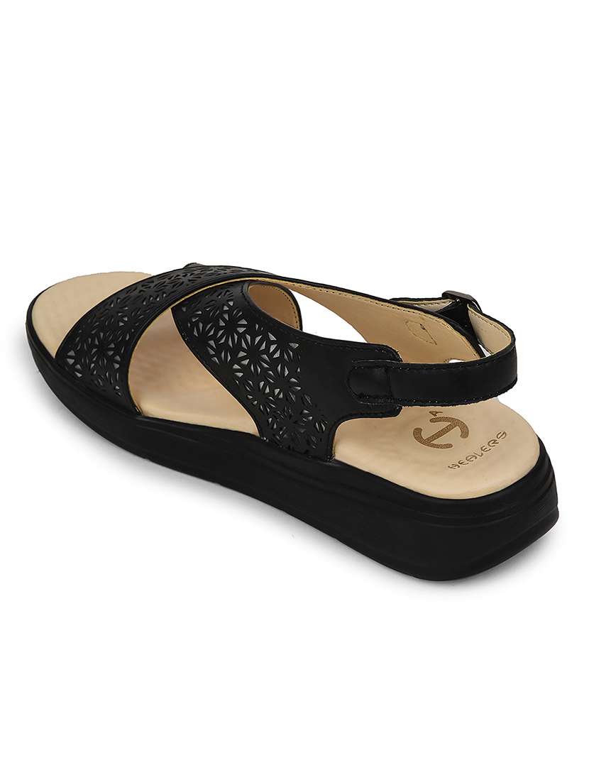women cut work back strap sandal - 22503411 -  Standard Image - 3