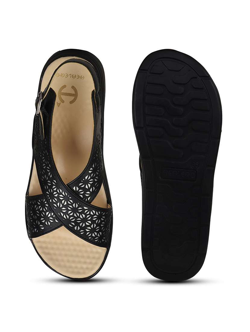 women cut work back strap sandal - 22503411 -  Standard Image - 5