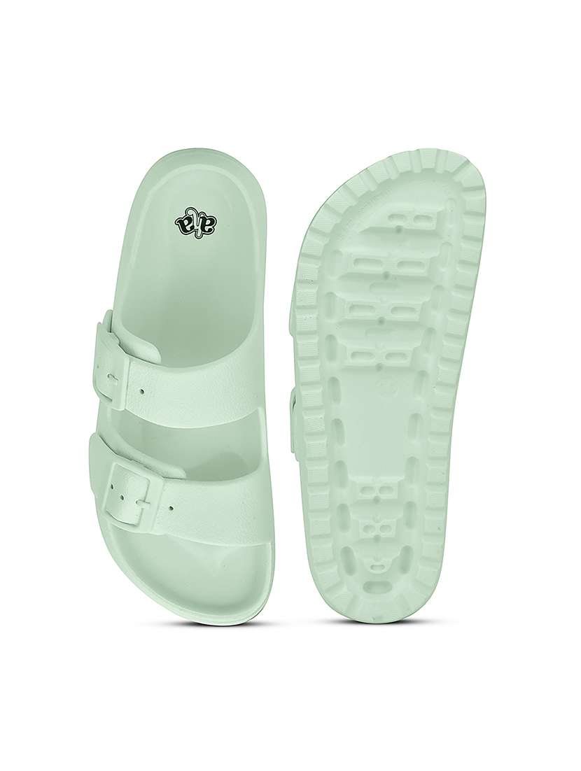 women solid open toe slippers - 22503453 -  Standard Image - 5