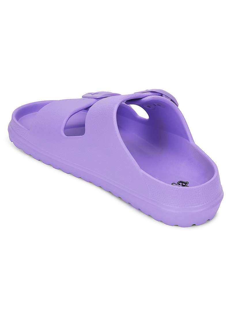 women solid slip on sliders - 22503454 -  Standard Image - 3