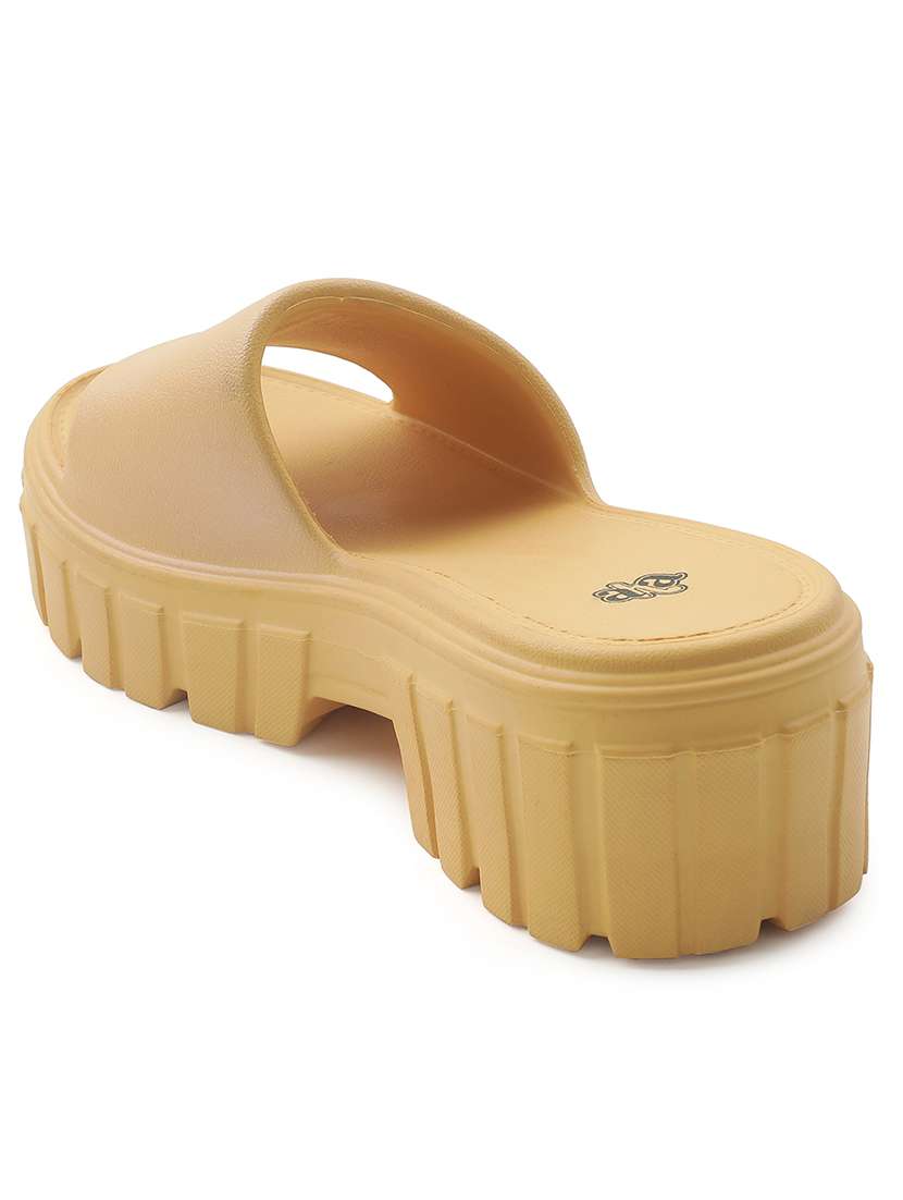 women solid slip on sliders - 22503456 -  Standard Image - 3