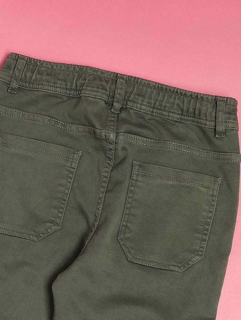 boys solid mid rise cargo jeans - 22503587 -  Standard Image - 3