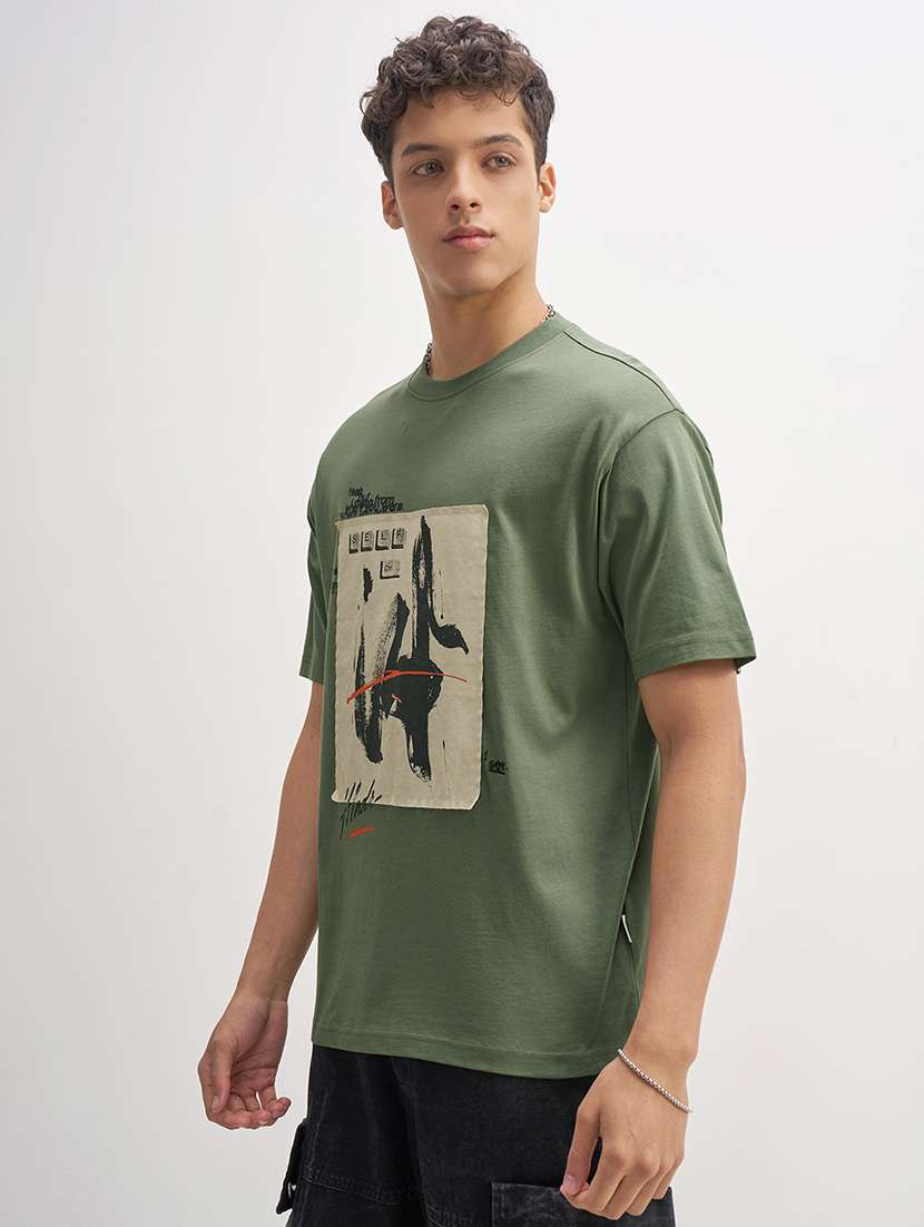 men printed short sleeve regular fit t-shirt - 22503660 -  Standard Image - 3
