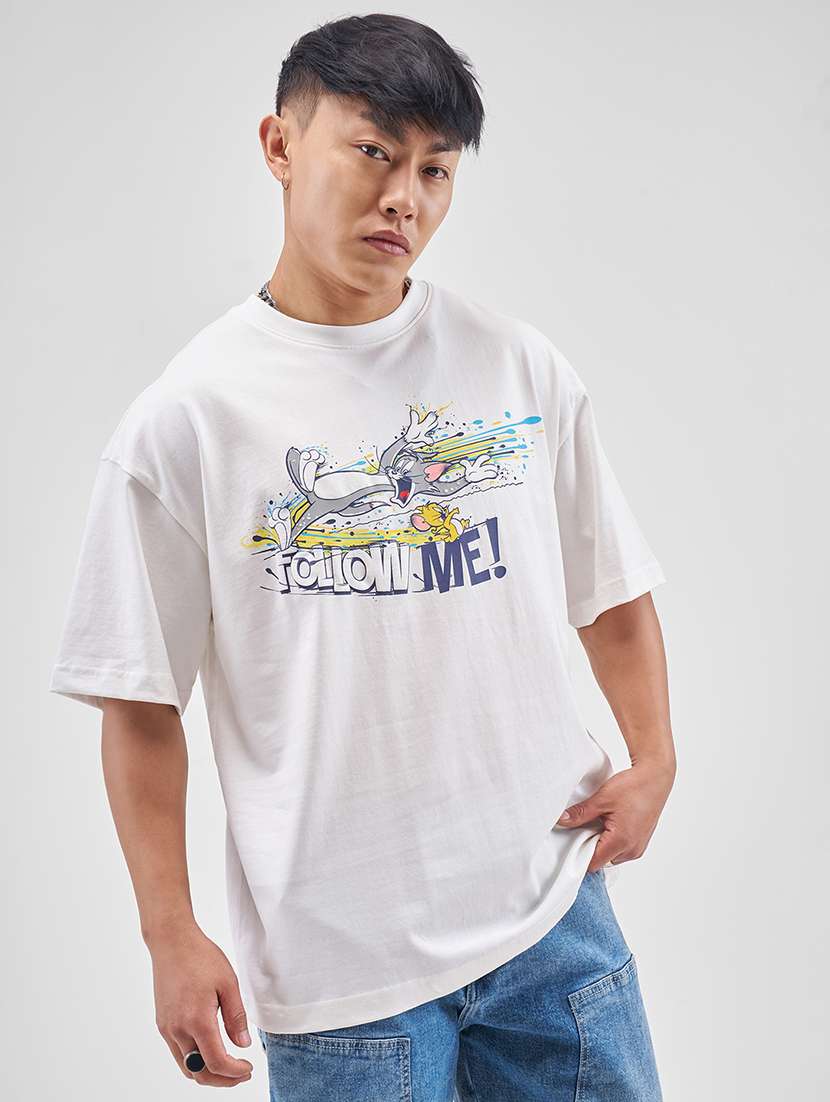 men printed short sleeve oversized t-shirt - 22503662 -  Standard Image - 3