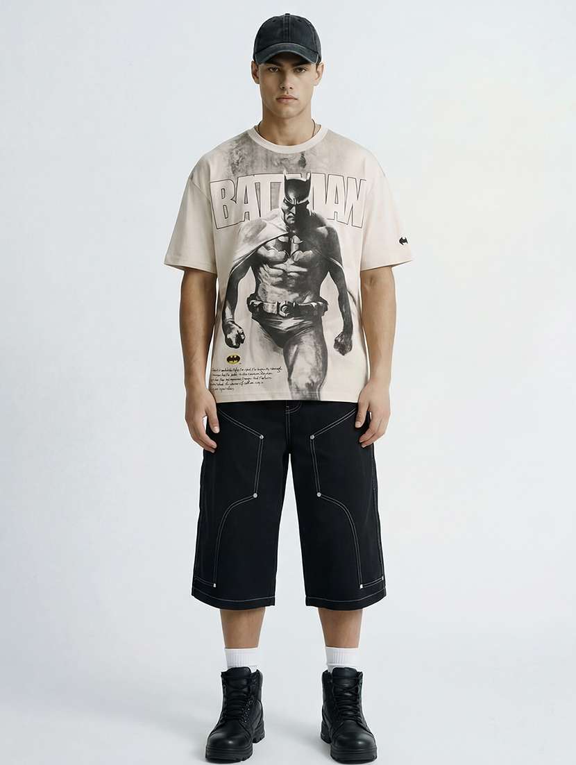 men printed short sleeve oversized t-shirt - 22503666 -  Standard Image - 5