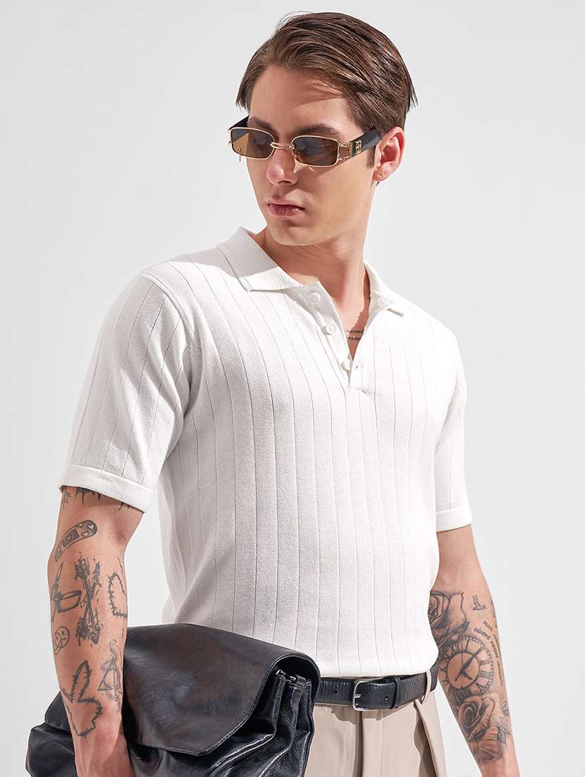 men self design short sleeve regular fit polo t-shirt - 22503679 -  Standard Image - 3