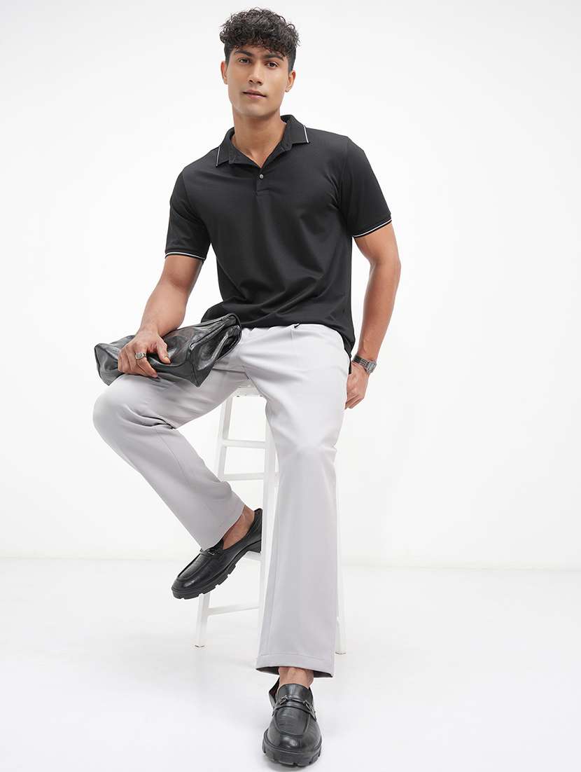 men solid short sleeve regular fit polo t-shirt - 22503707 -  Standard Image - 5