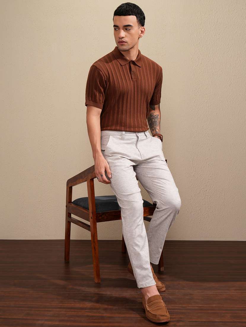men self design short sleeve regular fit polo t-shirt - 22503724 -  Standard Image - 5