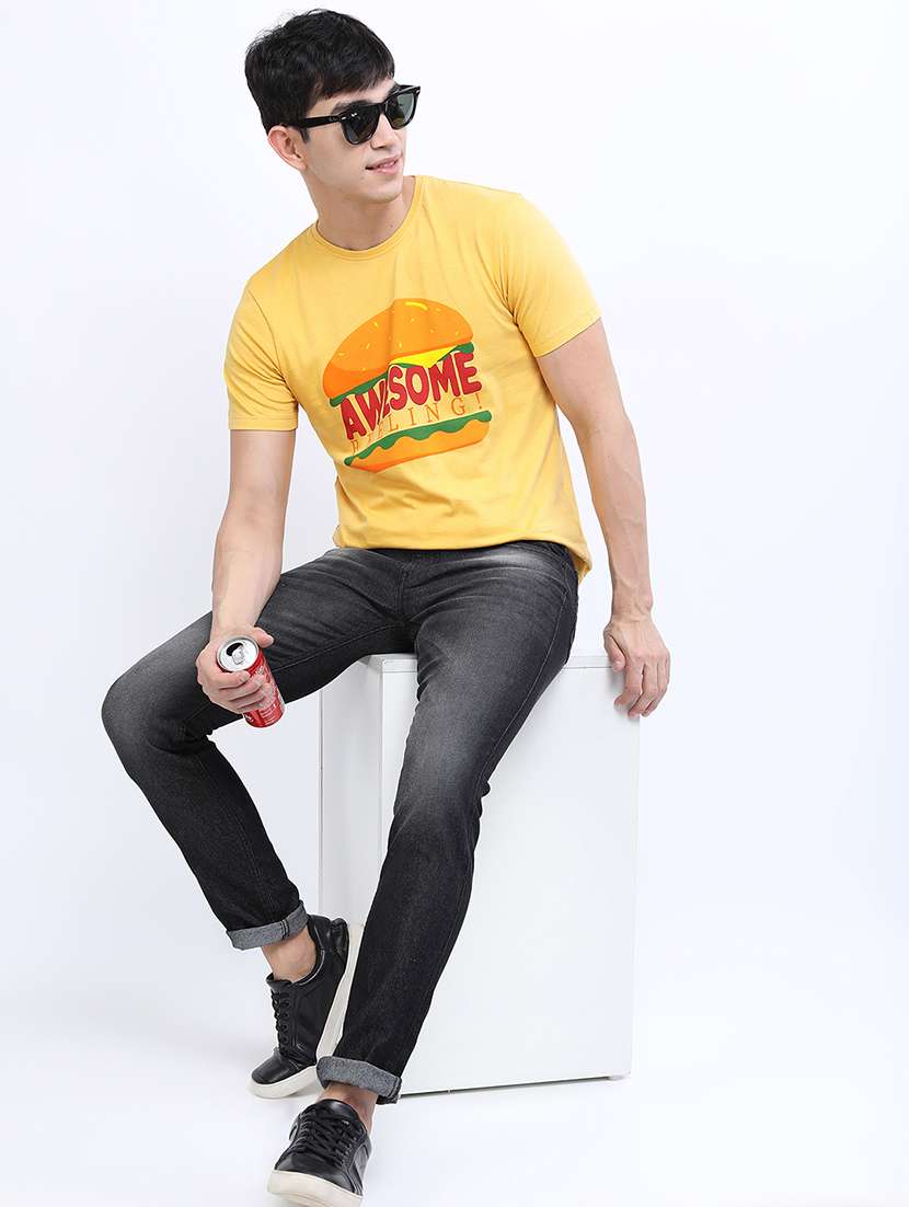 men printed short sleeve slim fit t-shirt - 22503733 -  Standard Image - 5