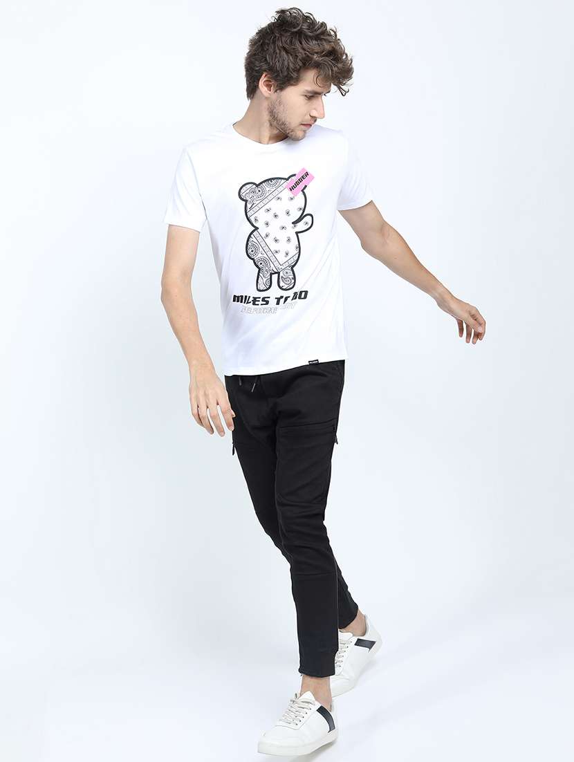 men printed short sleeve slim fit t-shirt - 22503734 -  Standard Image - 5