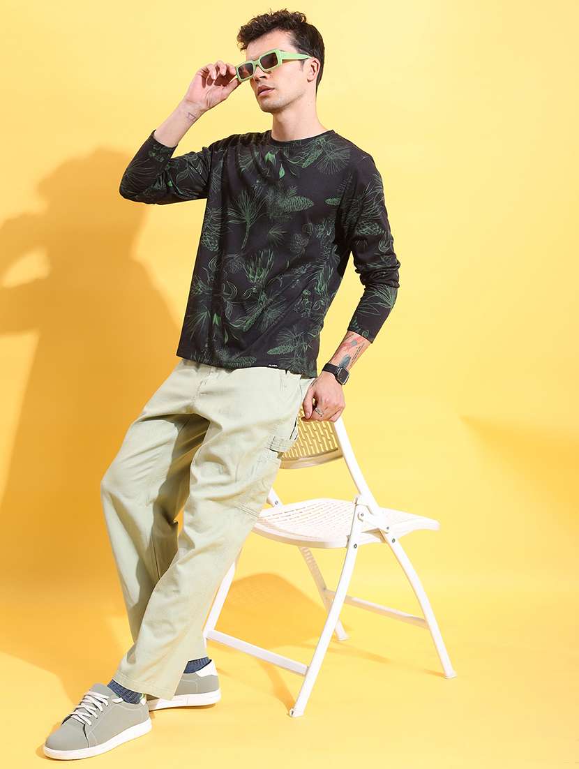 men printed long sleeve regular fit t-shirt - 22503762 -  Standard Image - 5