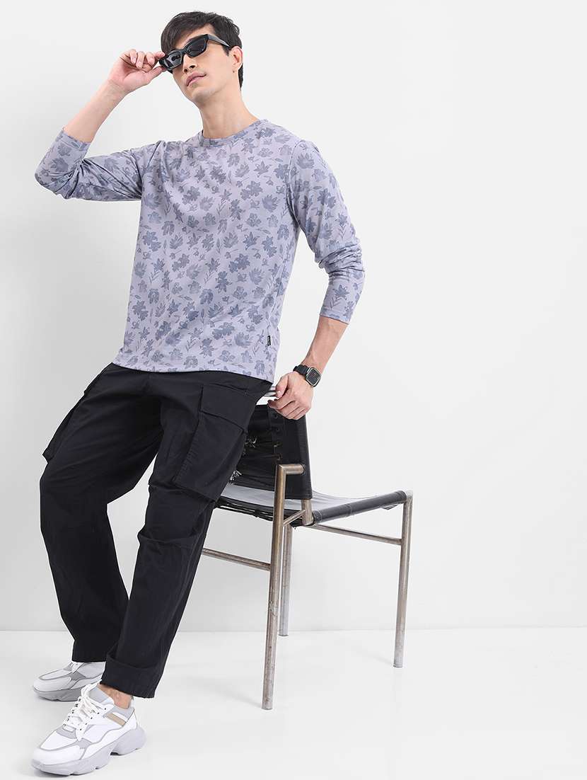 men printed long sleeve regular fit t-shirt - 22503764 -  Standard Image - 5