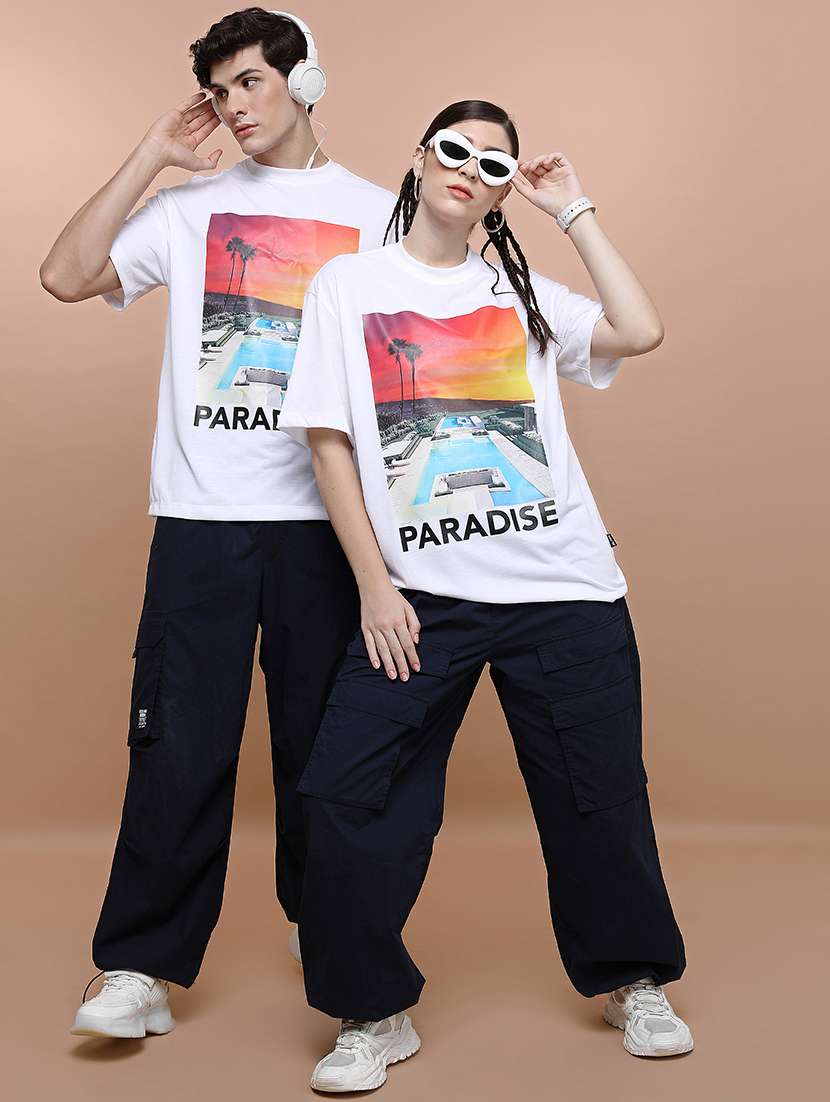 unisex printed short sleeve relaxed fit t-shirt - 22503777 -  Standard Image - 5
