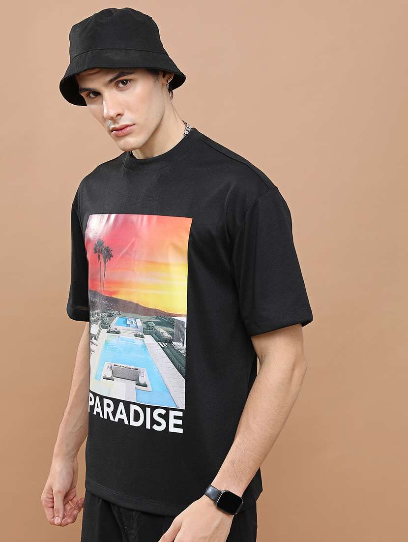 unisex printed short sleeve relaxed fit t-shirt - 22503778 -  Standard Image - 3