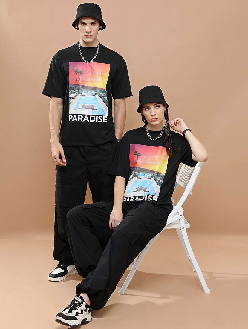 unisex printed short sleeve relaxed fit t-shirt - 22503778 -  Standard Image - 5