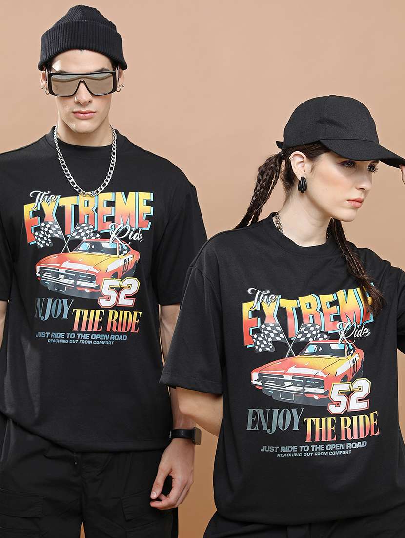 unisex printed short sleeve relaxed fit t-shirt