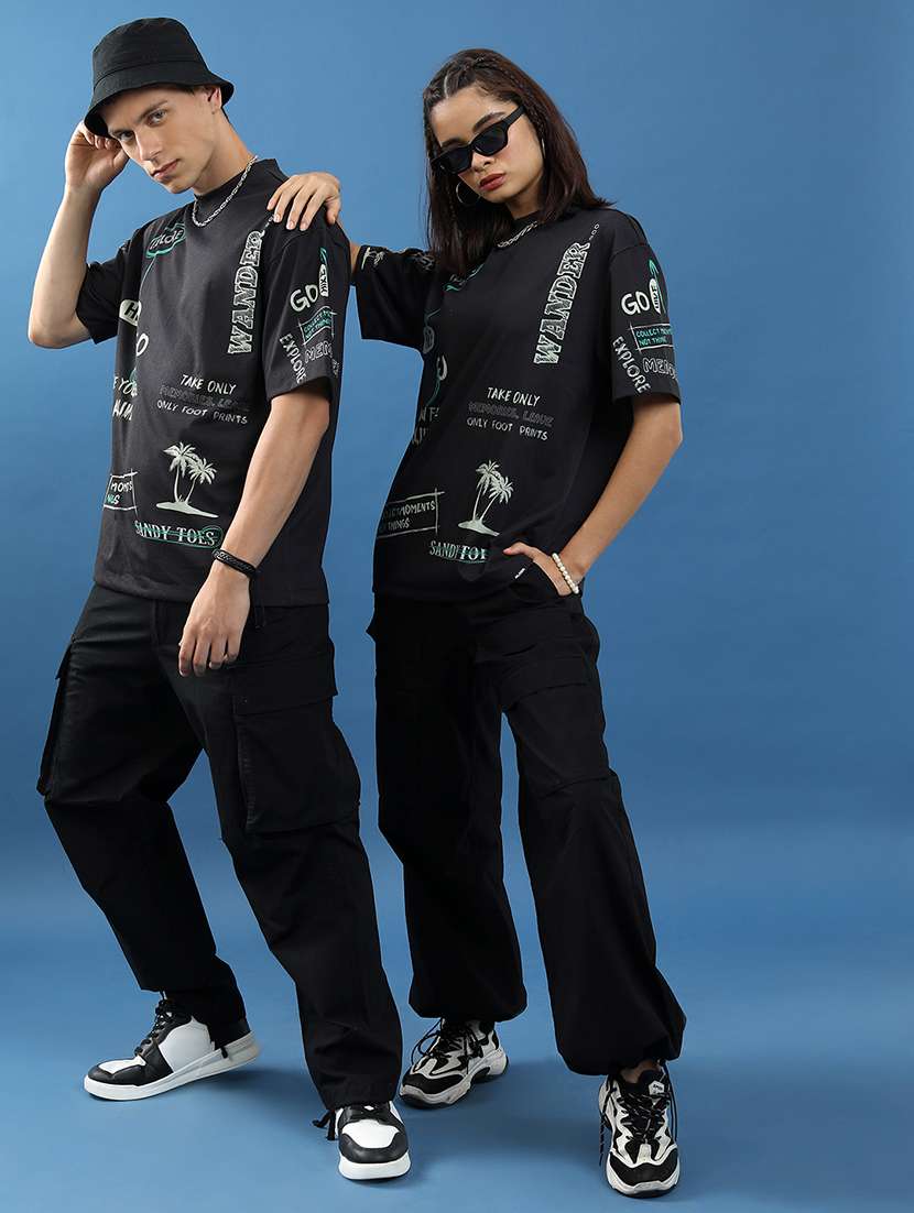 unisex printed short sleeve relaxed fit t-shirt
