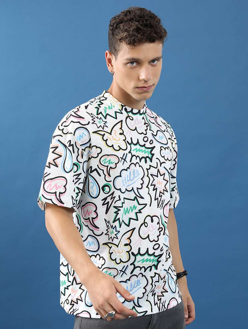 unisex printed short sleeve relaxed fit t-shirt - 22503786 -  Standard Image - 3