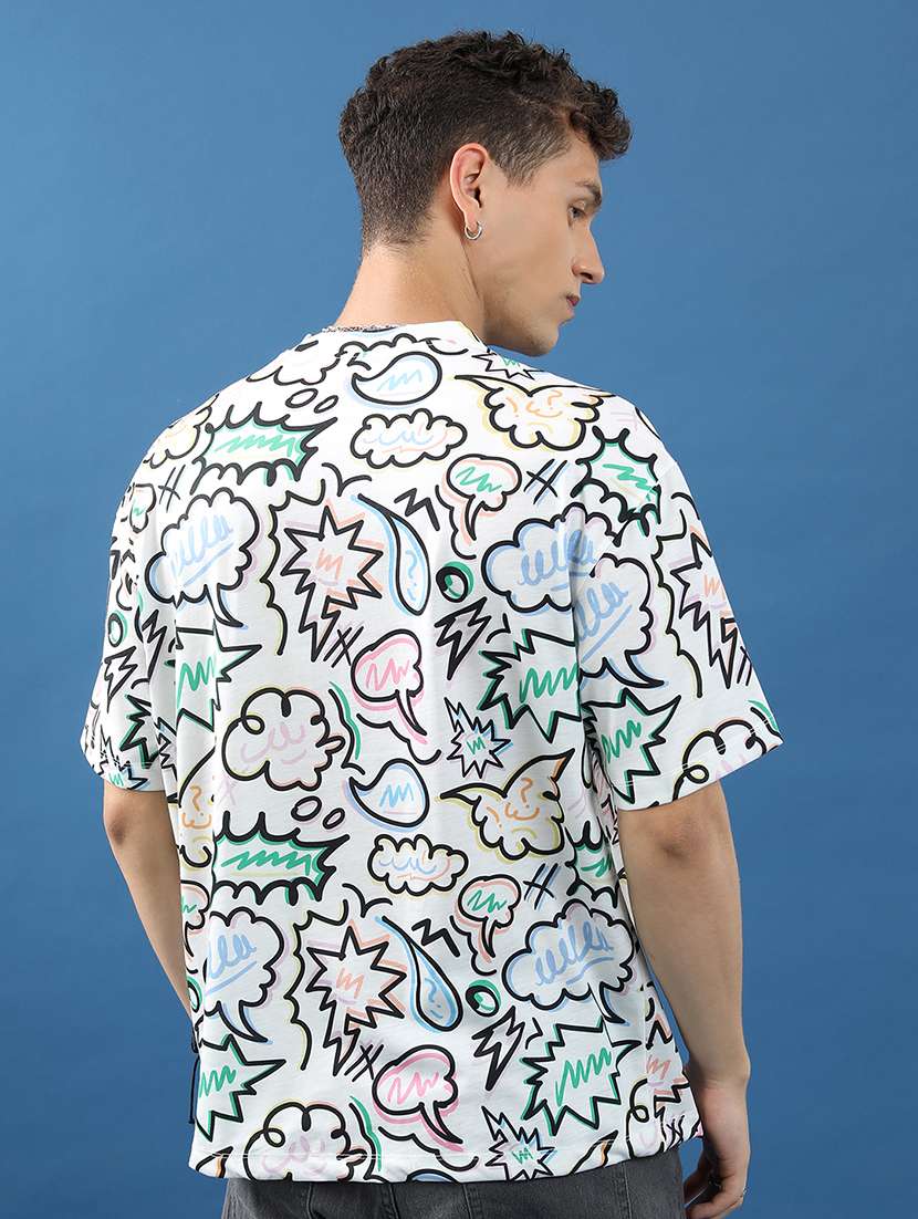unisex printed short sleeve relaxed fit t-shirt - 22503786 -  Standard Image - 5