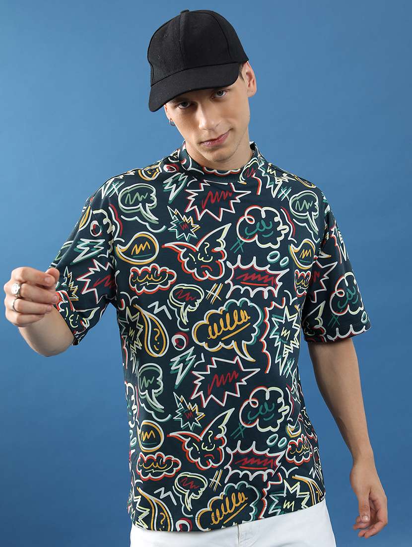 unisex printed short sleeve relaxed fit t-shirt - 22503787 -  Standard Image - 3