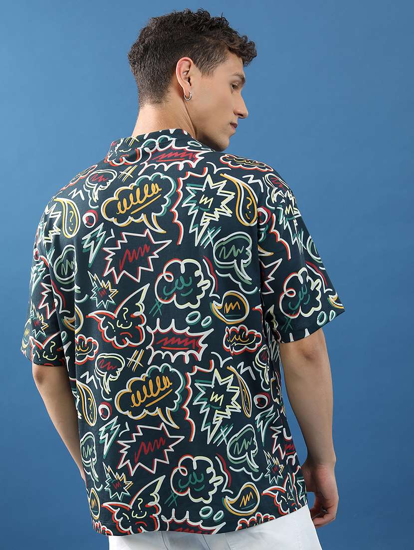 unisex printed short sleeve relaxed fit t-shirt - 22503787 -  Standard Image - 5