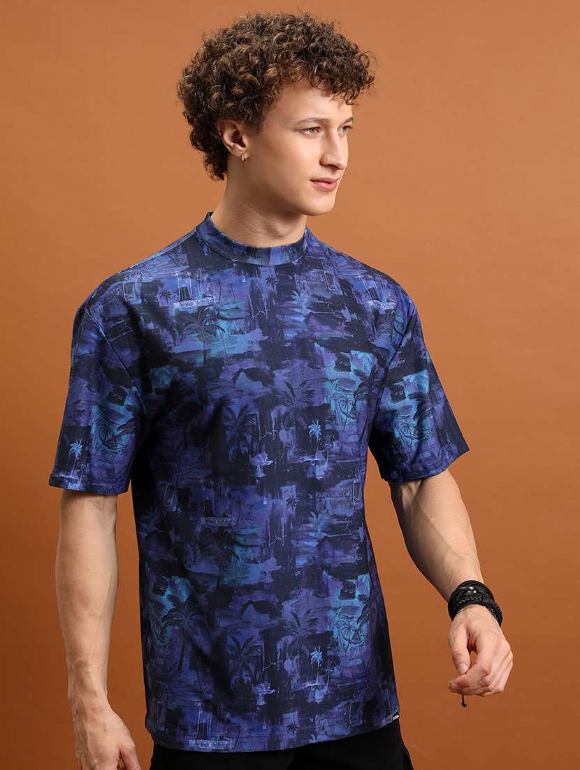 men printed short sleeve regular fit t-shirt