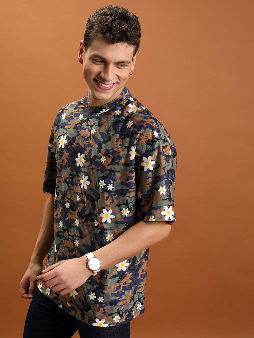 men printed short sleeve loose fit t-shirt - 22503789 -  Standard Image - 3
