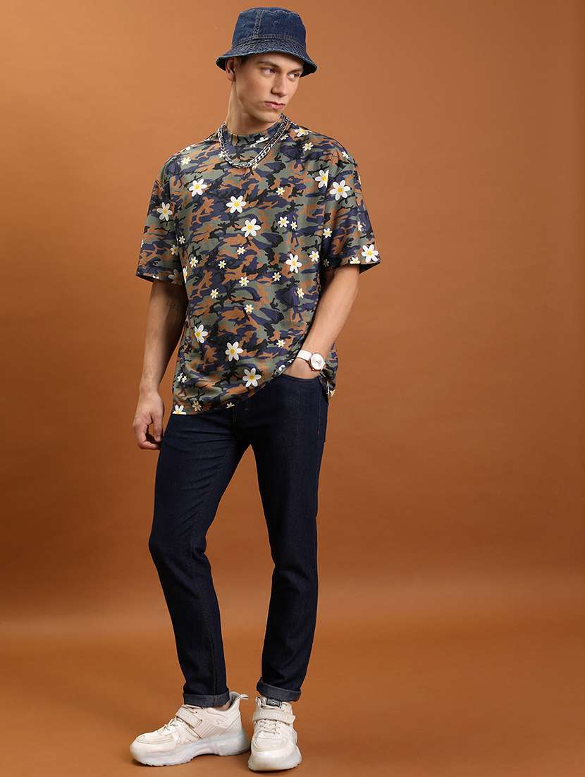 men printed short sleeve loose fit t-shirt - 22503789 -  Standard Image - 5