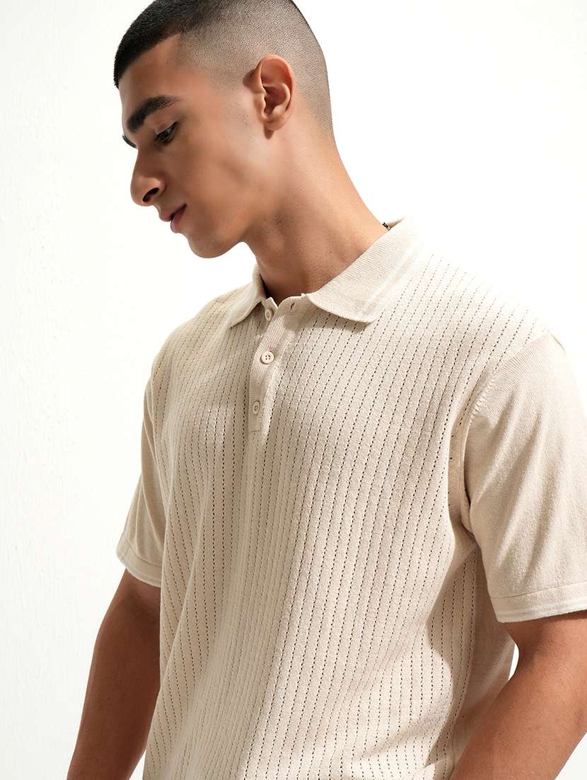 men self design short sleeve regular fit polo t-shirt - 22503801 -  Standard Image - 3