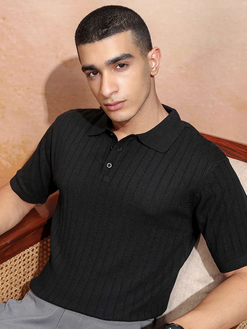 men self design short sleeve regular fit polo t-shirt - 22503802 -  Standard Image - 3