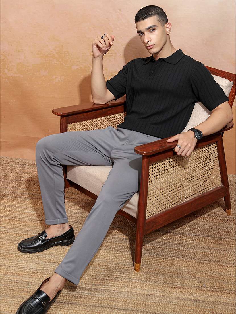 men self design short sleeve regular fit polo t-shirt - 22503802 -  Standard Image - 5