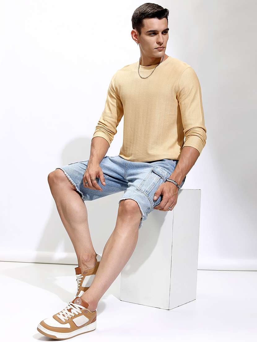 men self design long sleeve regular fit t-shirt - 22503810 -  Standard Image - 5
