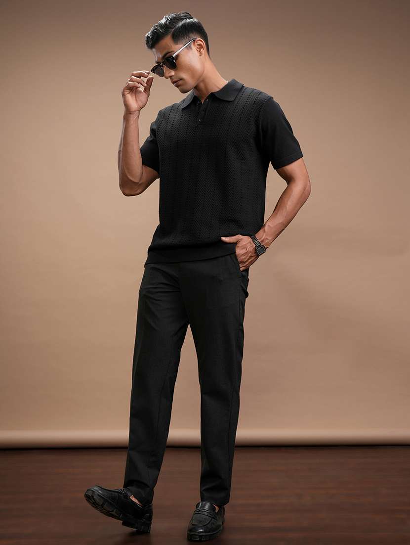 men self design short sleeve regular fit polo t-shirt - 22503830 -  Standard Image - 5