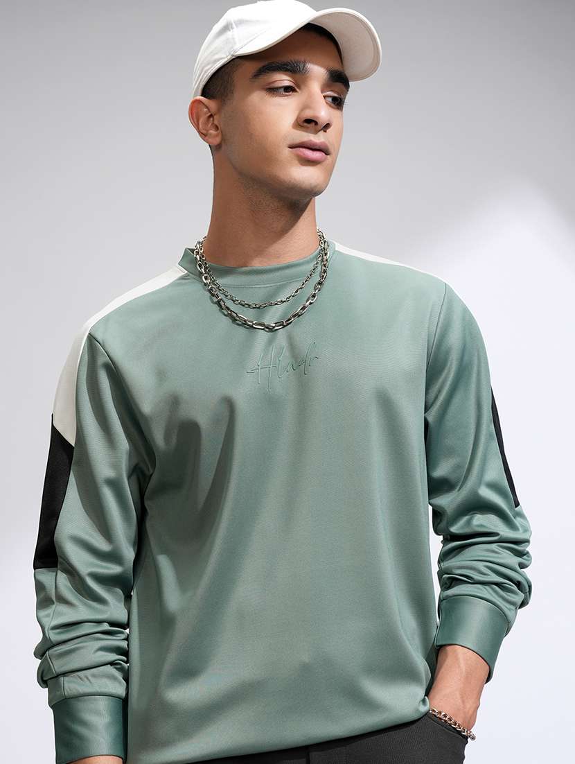 men color block long sleeve regular fit sweatshirt - 22503834 -  Standard Image - 3
