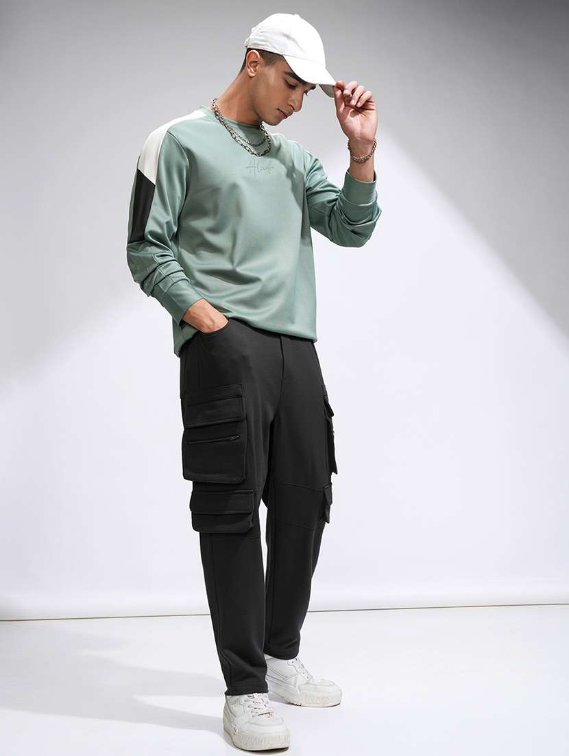 men color block long sleeve regular fit sweatshirt - 22503834 -  Standard Image - 5
