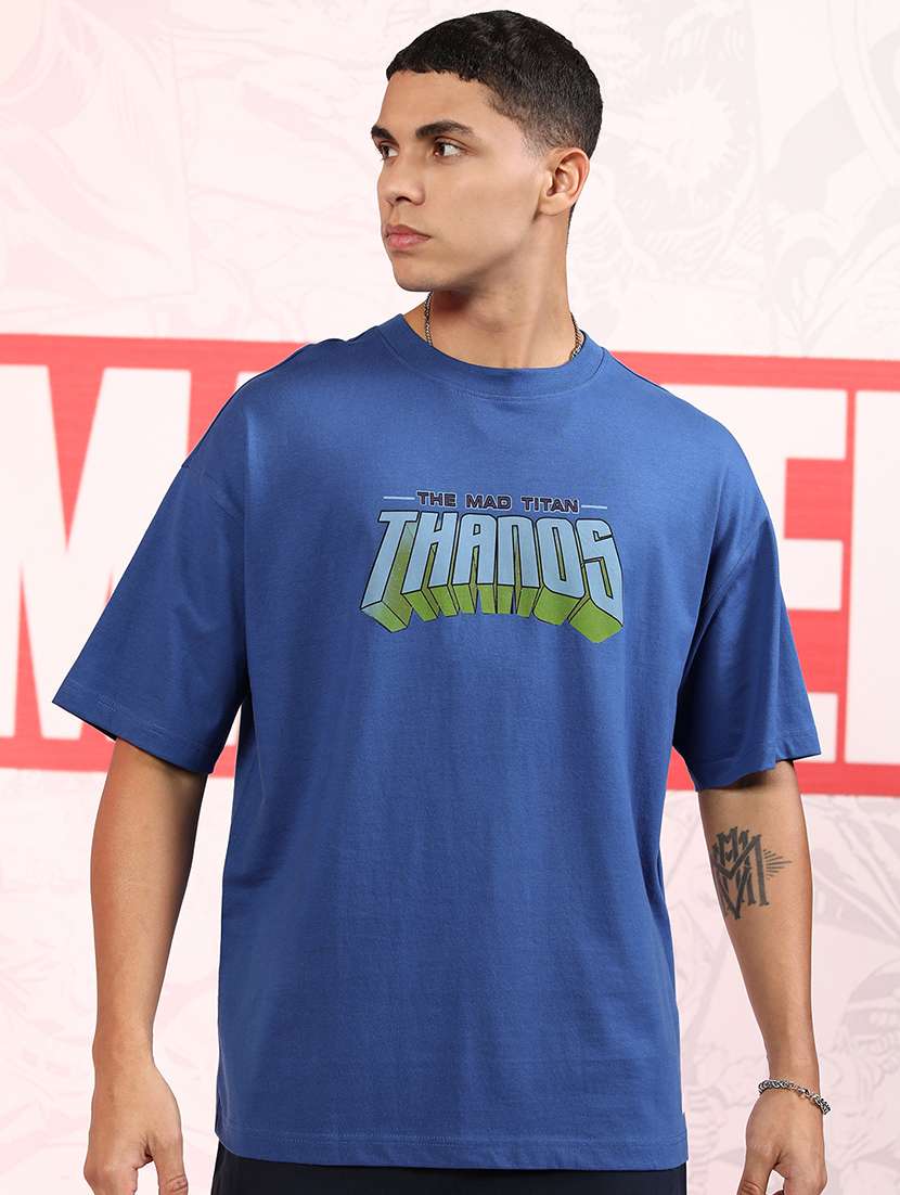 men printed short sleeve oversized t-shirt - 22503843 -  Standard Image - 3